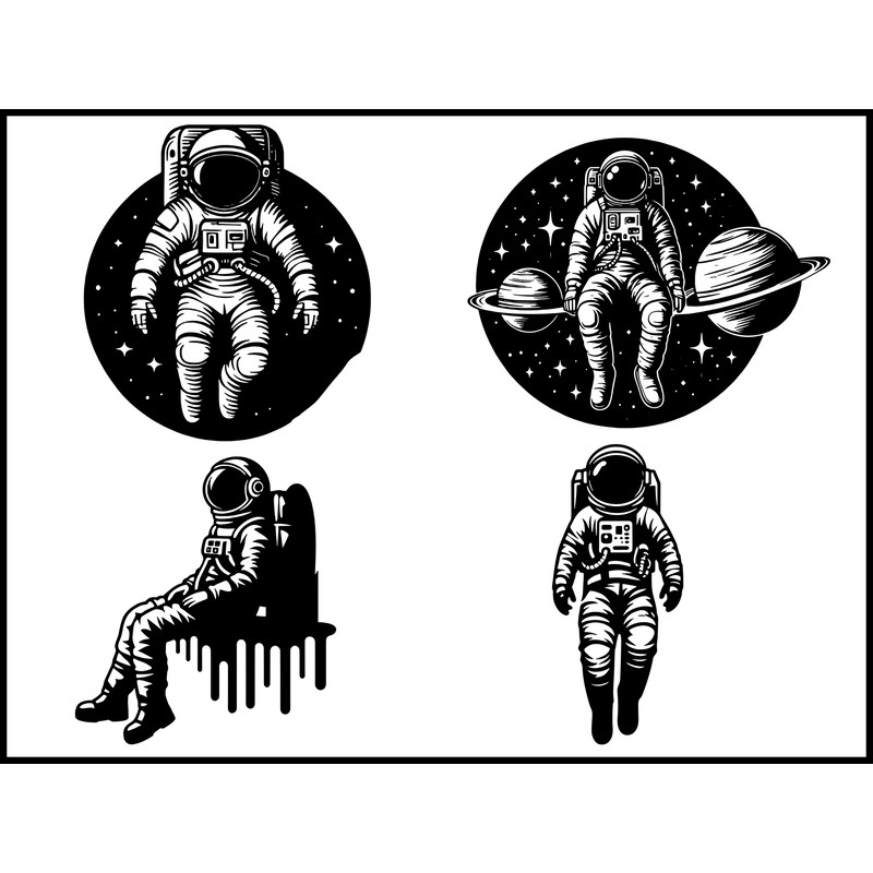 Astronut On The Will Svg Bundle 1