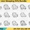 Lion Sleeping SVG 0