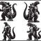 Godzilla Svg Bundle 1