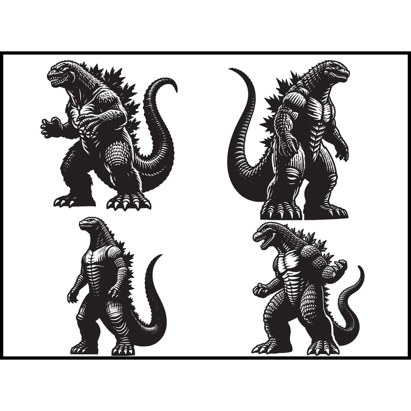 Godzilla Svg Bundle 1