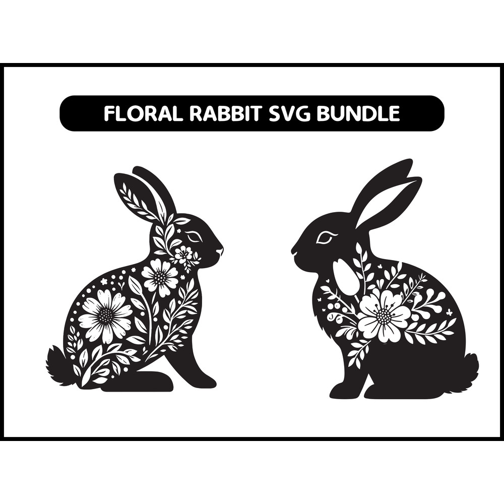 Floral Rabbit 2