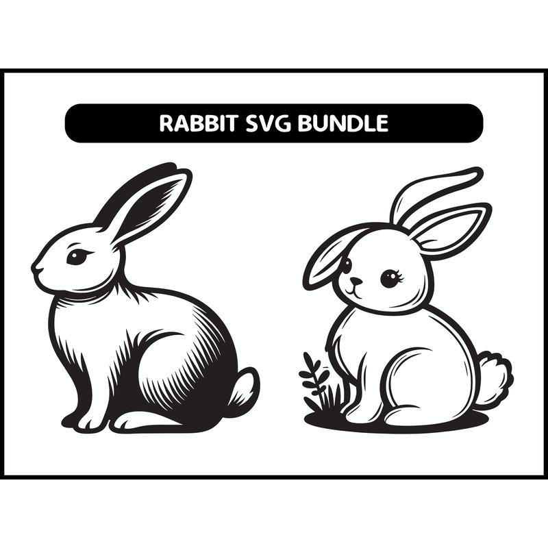 Rabbit Svg Bundle 2