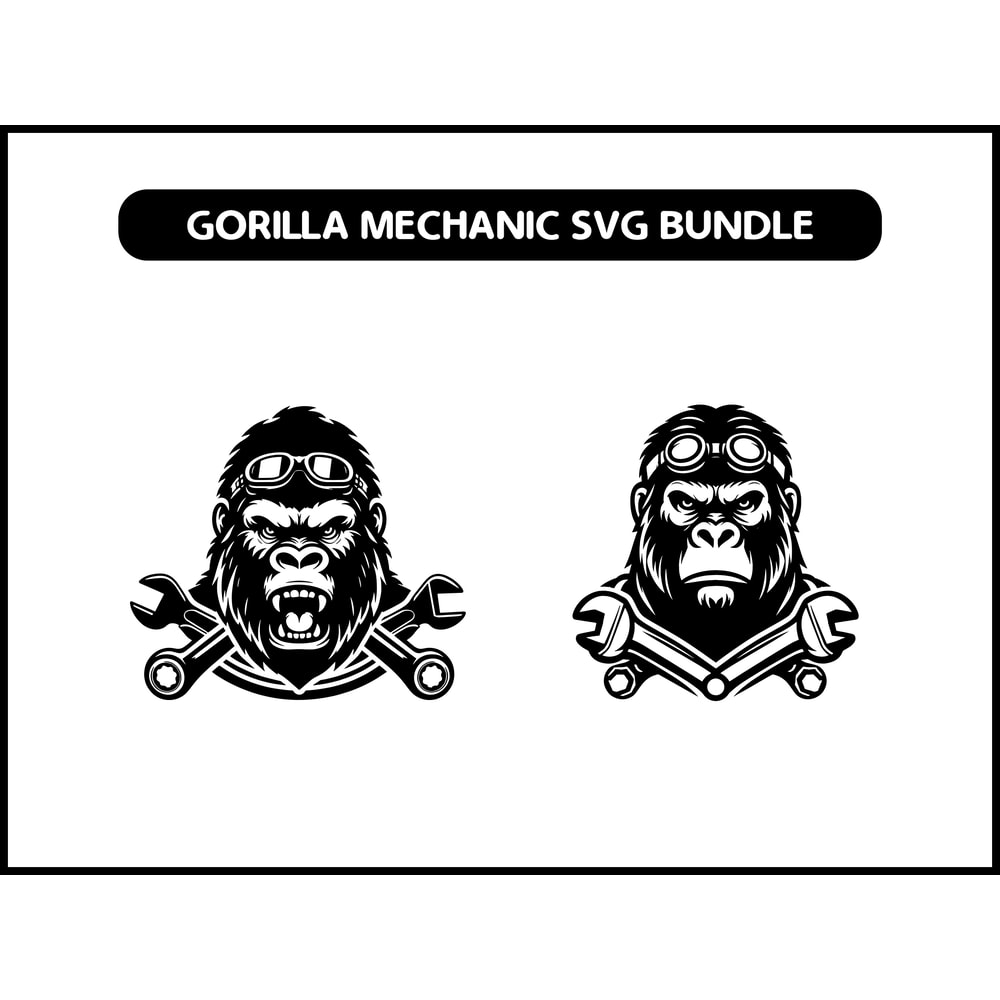 Gorilla Mechanic Svg Bundle 2