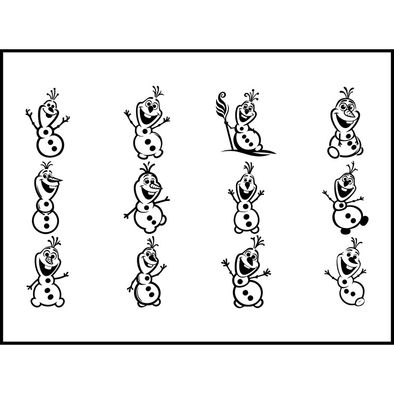 Olaf SVG Bundle 1