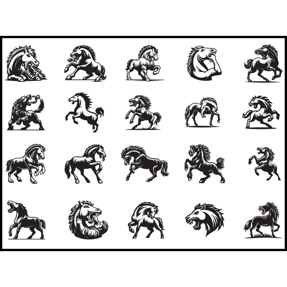 A Horse Biting SVG Bandle 1