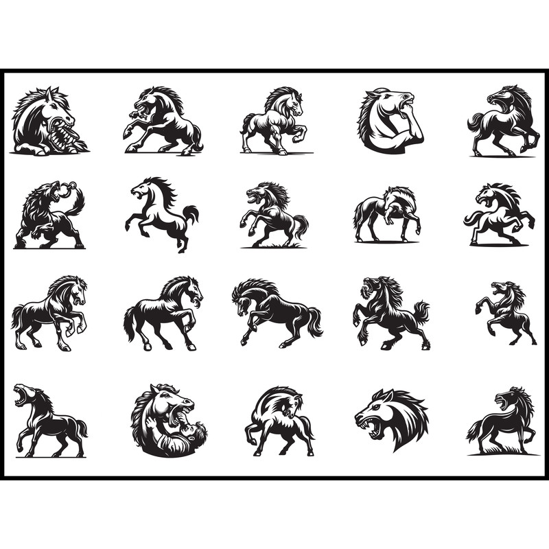 A Horse Biting SVG Bandle 1