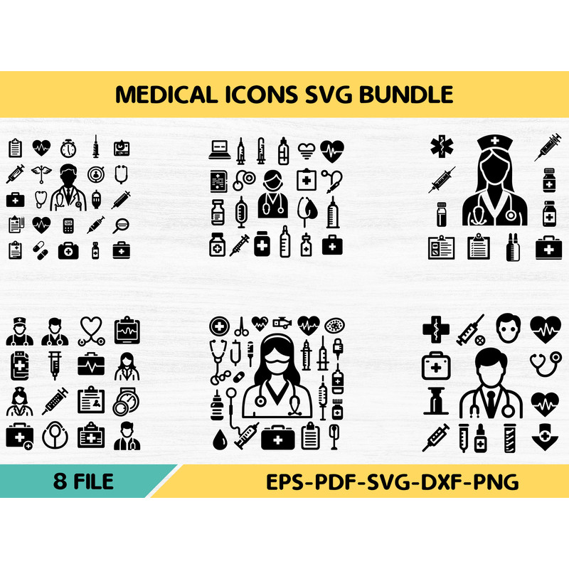 Medical Icons Svg Bundle 0