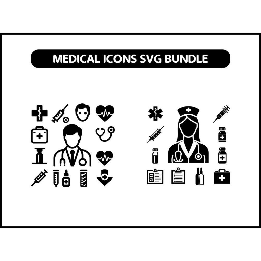 Medical Icons Svg Bundle 2