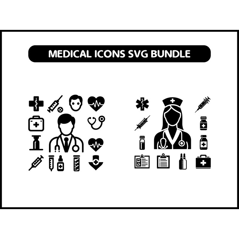Medical Icons Svg Bundle 2