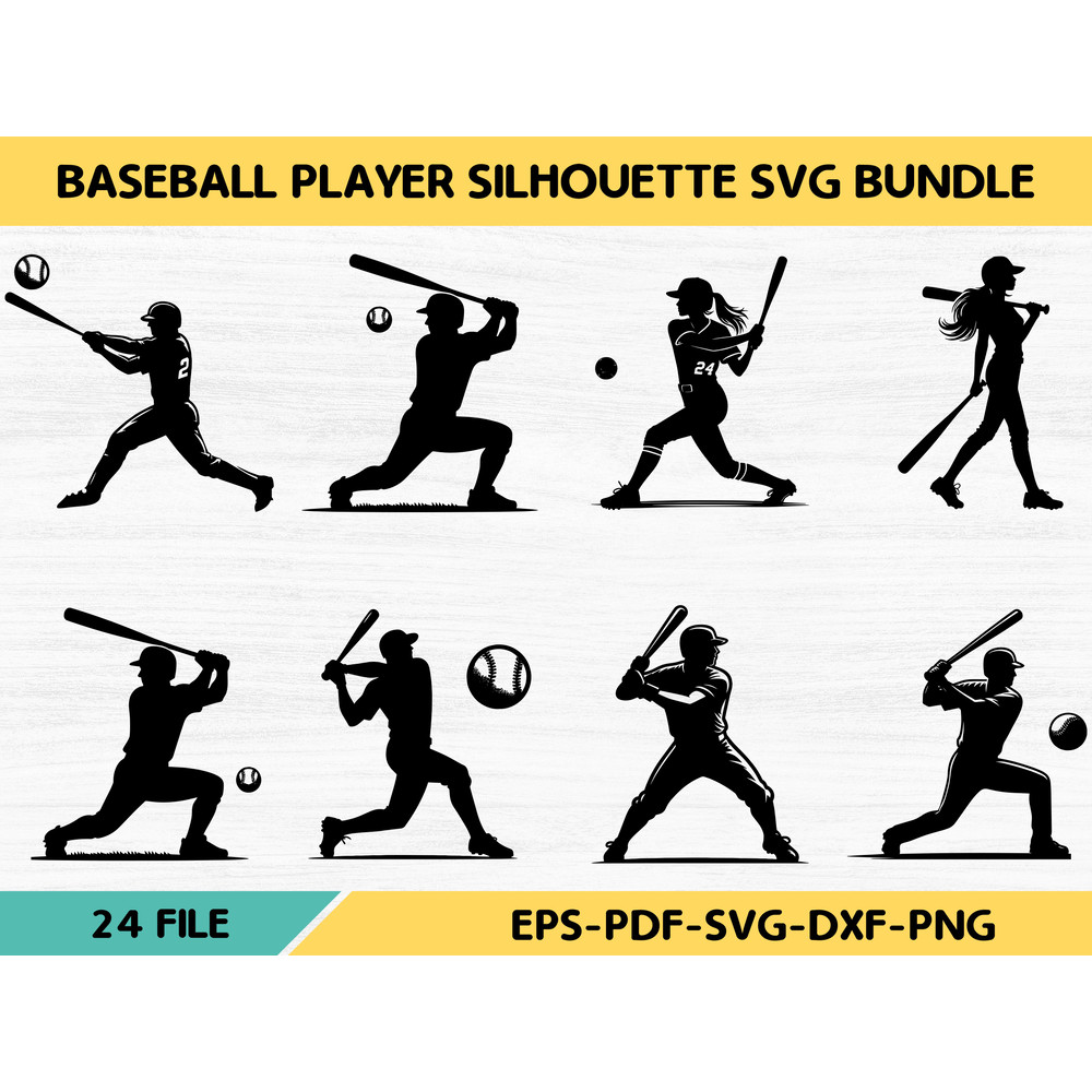 Baseball Player Silhouette Svg 0