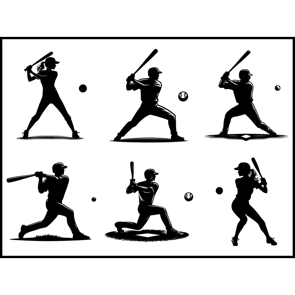 Baseball Player Silhouette Svg 1