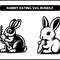 Rabbit Eating SVG Bundle 2