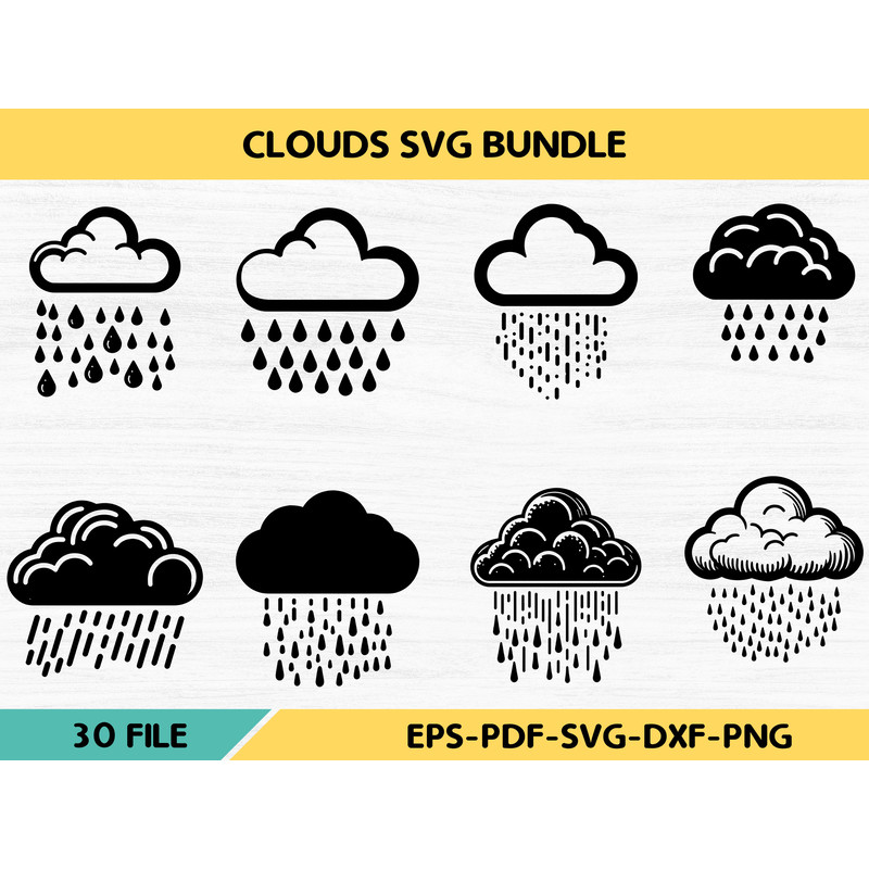 Clouds Svg Bundle 0