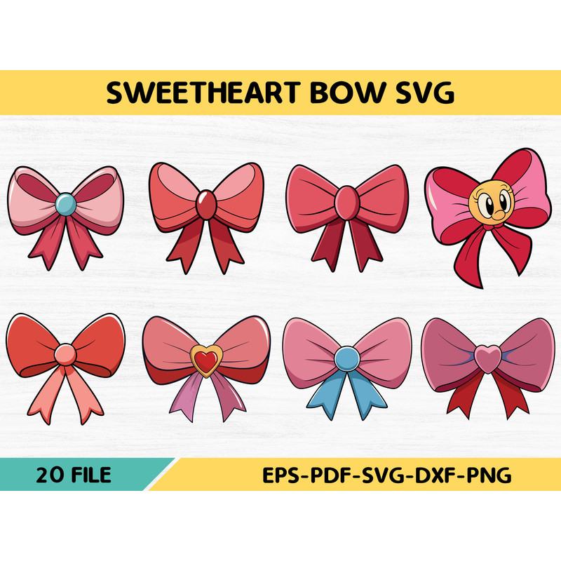 Sweetheart Bow SVG Bundle 0