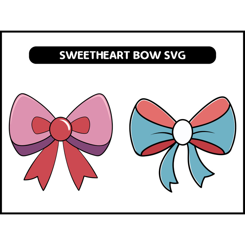 Sweetheart Bow SVG Bundle 2