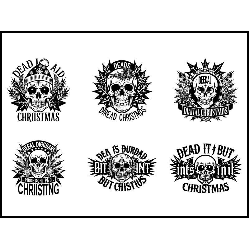 Dead Inside But Its Christmas SVG Bundle 1