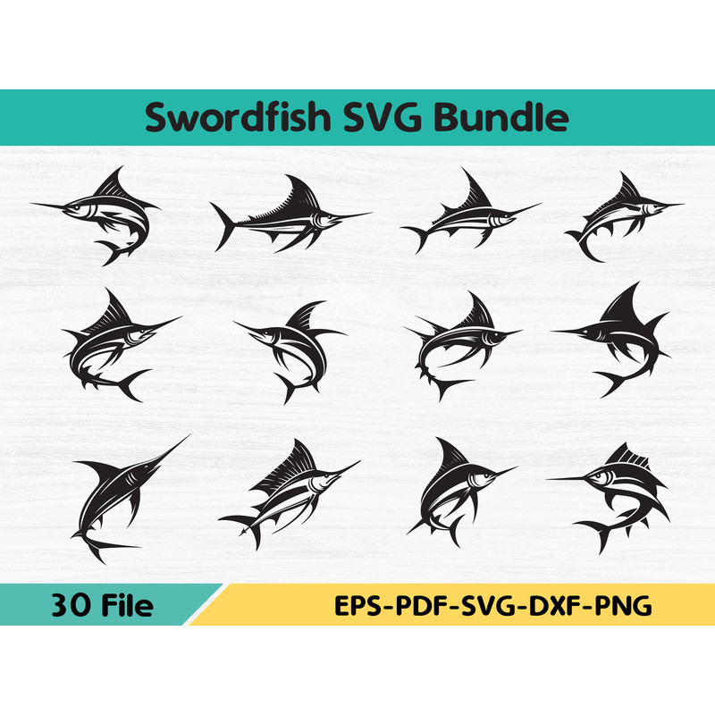 Swordfish Svg Bundle 0