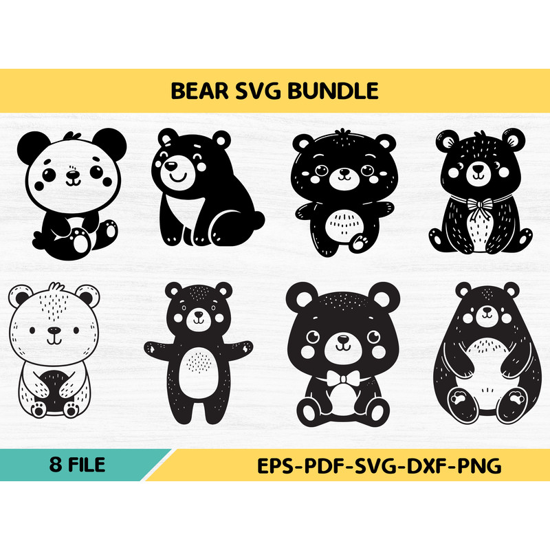 Bear Svg Bundle 0