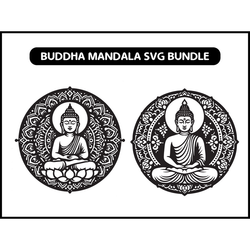 Buddha Mandala Svg Bundle 2