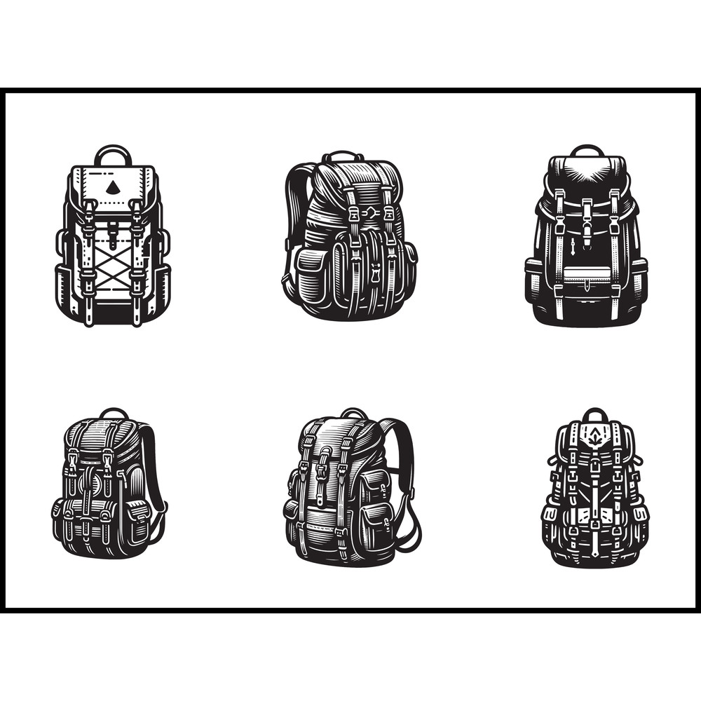 HIKING BACKPACK Svg Bundle 1