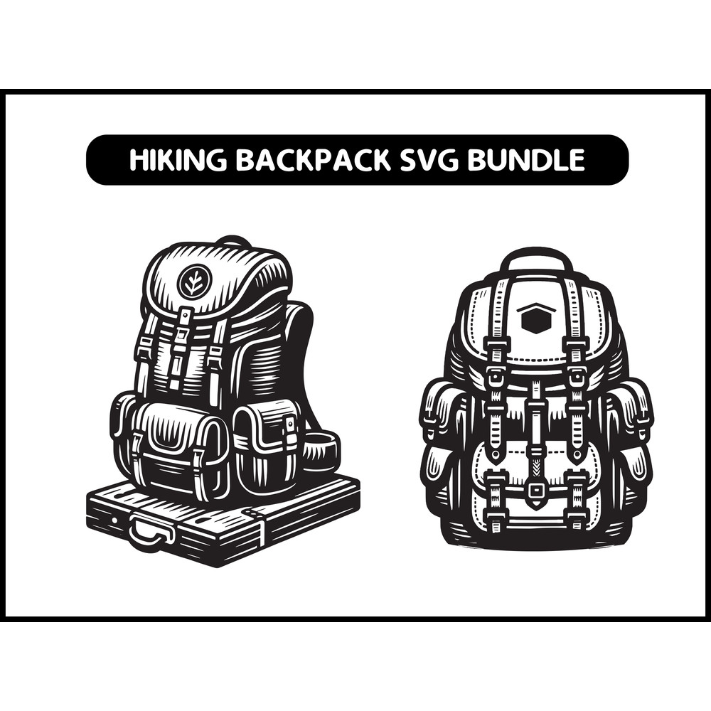 HIKING BACKPACK Svg Bundle 2