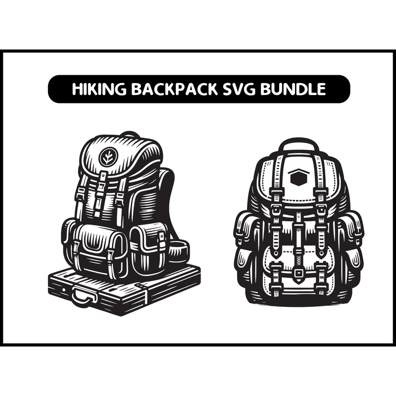 HIKING BACKPACK Svg Bundle 2