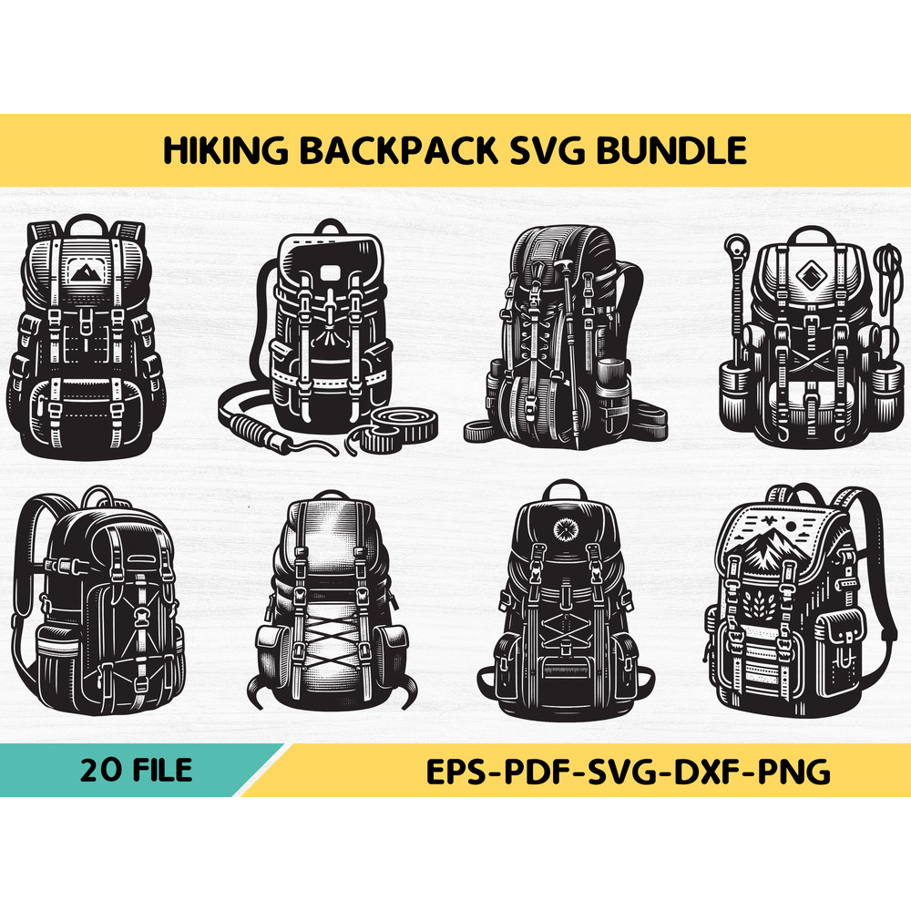 HIKING BACKPACK Svg 0