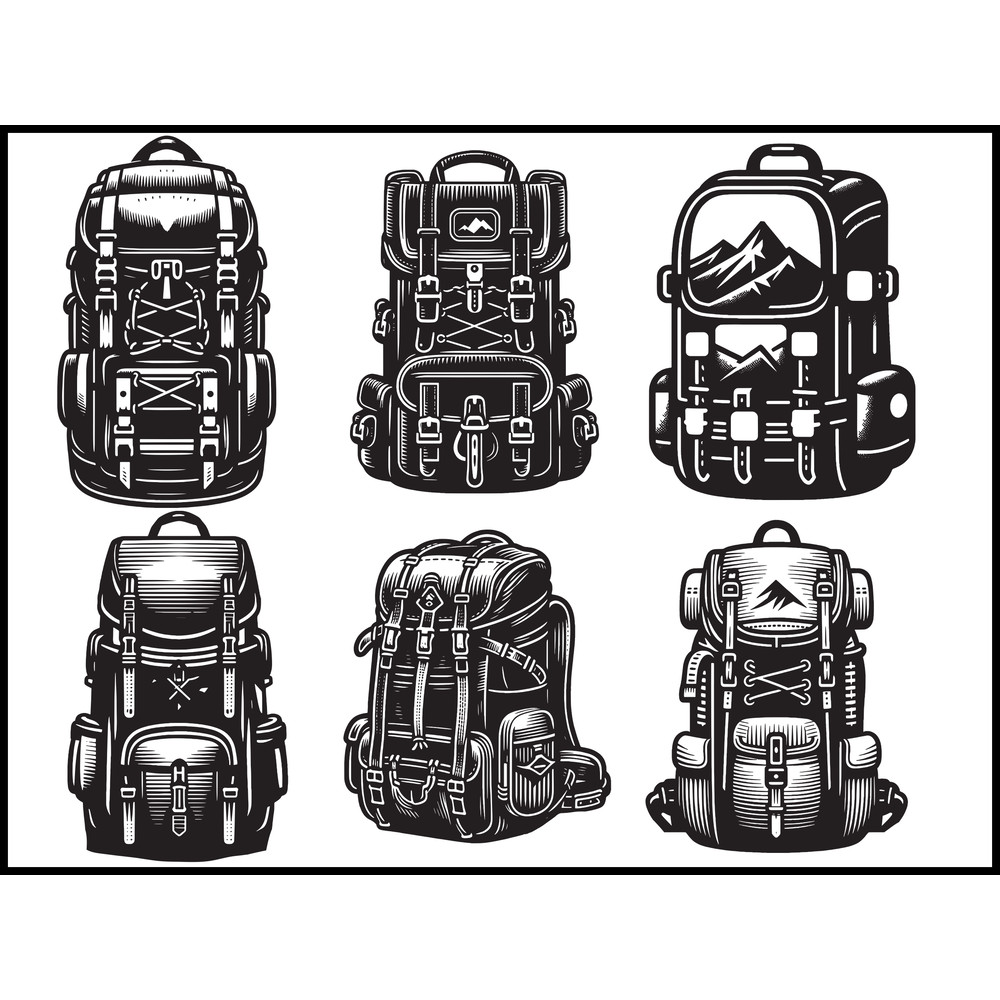 HIKING BACKPACK Svg 1