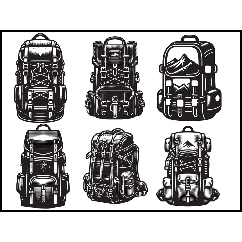 HIKING BACKPACK Svg 1