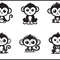 Monkey Svg Bundle 1