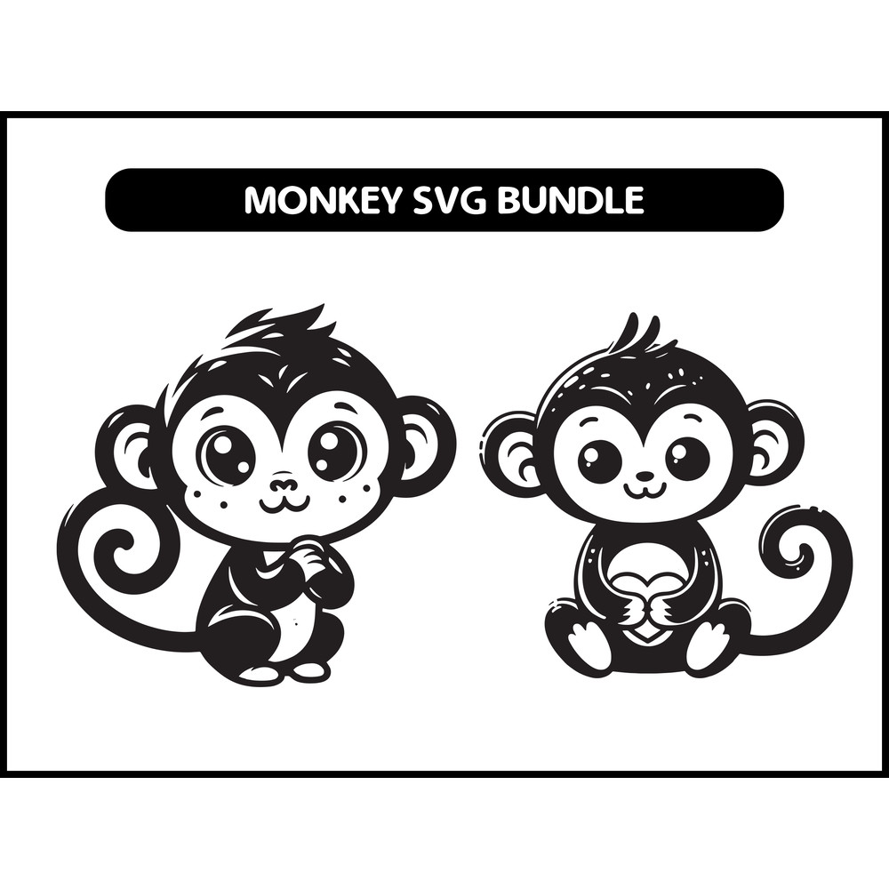 Monkey Svg Bundle 2