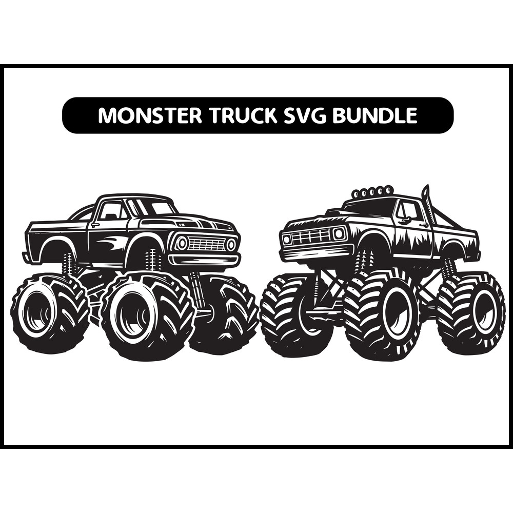 Monster Truck Svg Bundle 2