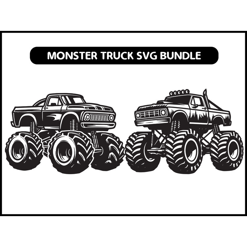 Monster Truck Svg Bundle 2