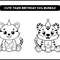 Cute Tiger Birthday Svg Bundle 2