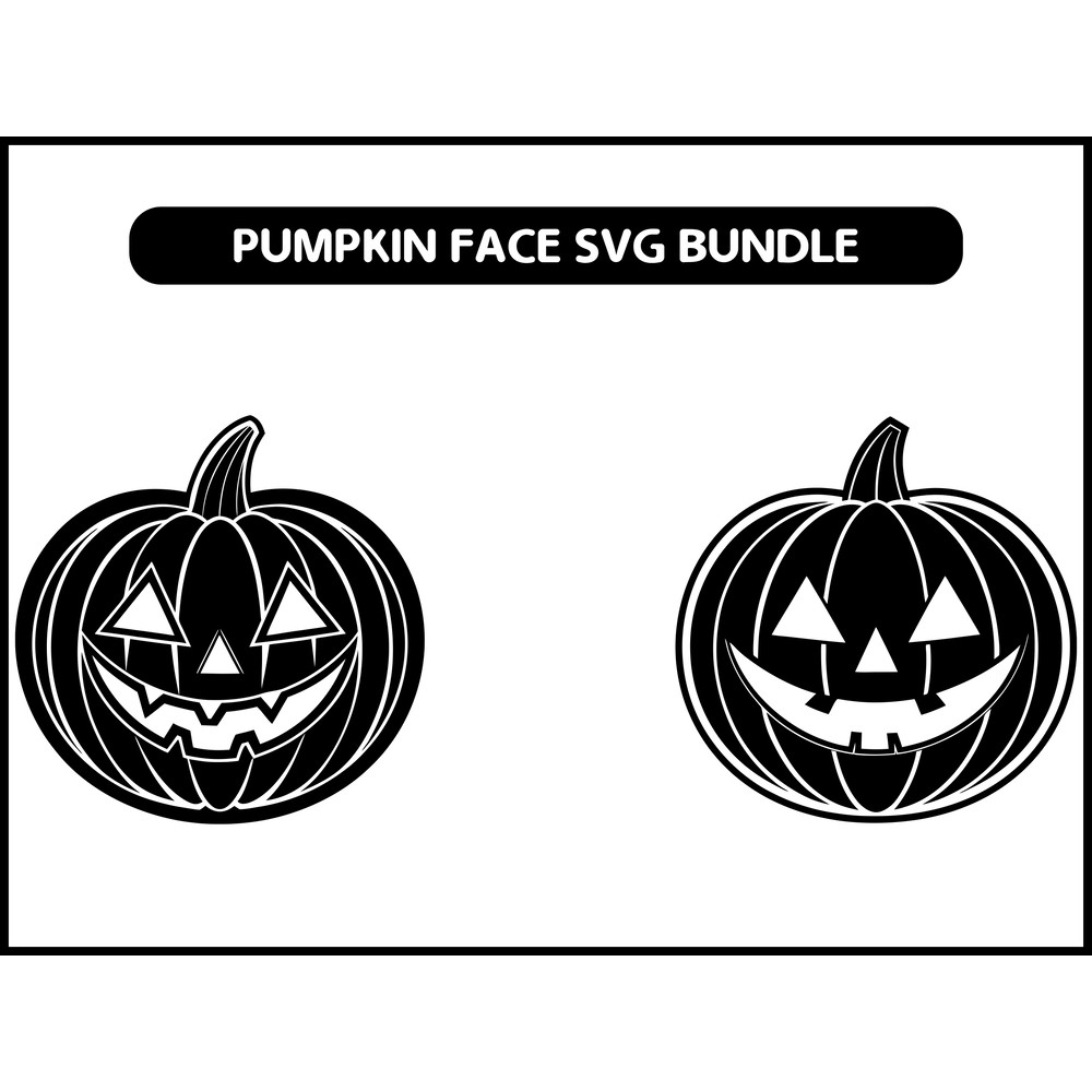 Pumpkin Face Svg Bundle 2