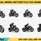 Skull Riding Motorcycle SVG Bundle 0