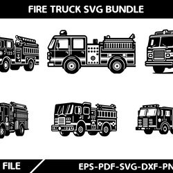 fire truck svg bundle