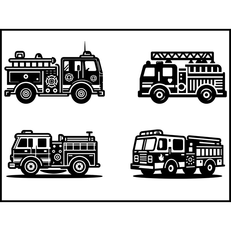 Fire Truck Svg Bundle 1