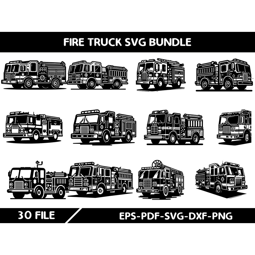 Fire Truck Svg 0