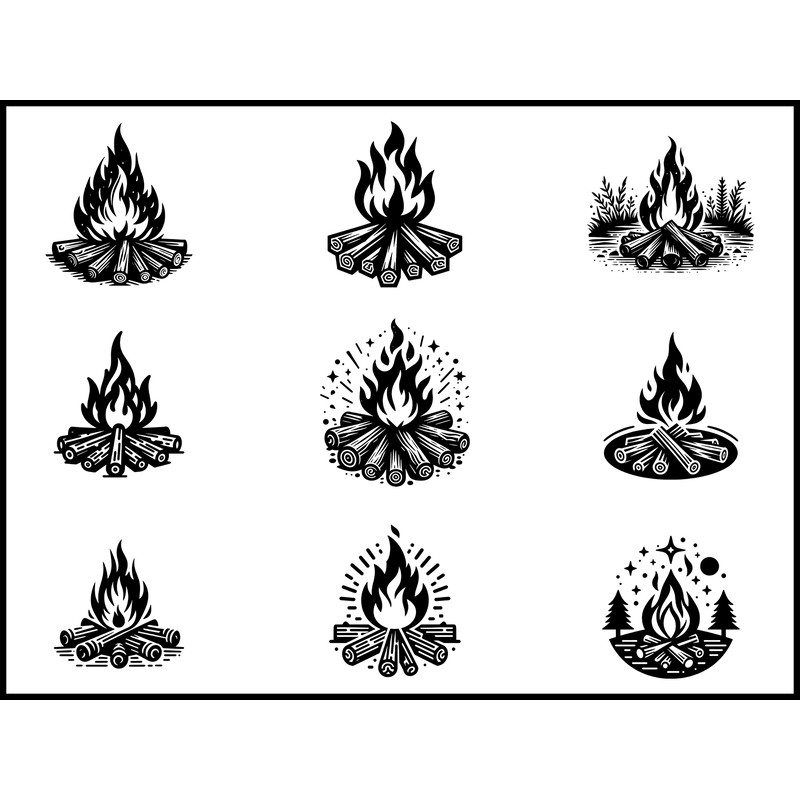 Campfire SVG 1