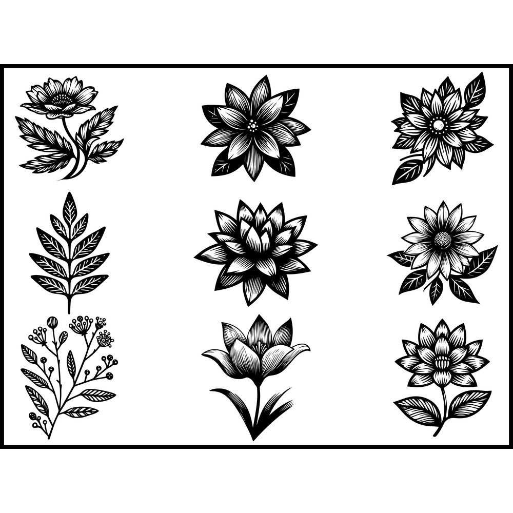 Flower Svg Bundle 1
