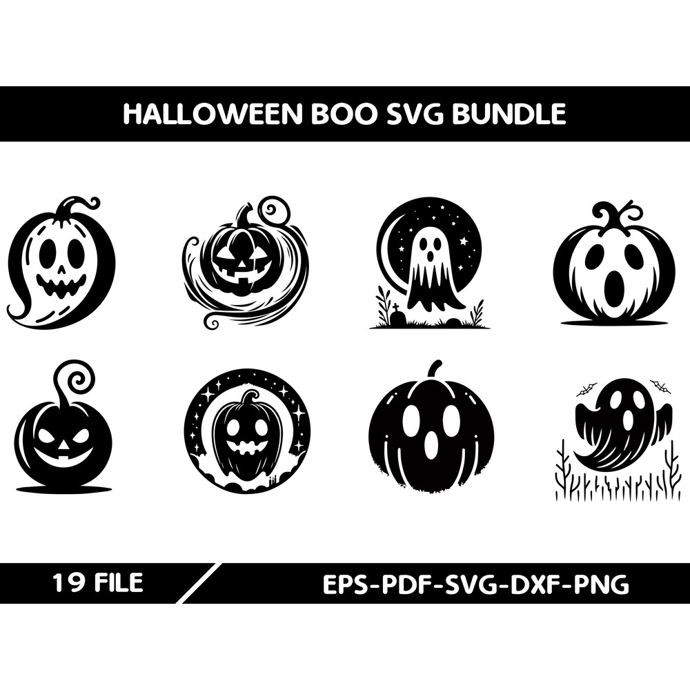 Halloween Boo Svg Bundle 0