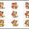 Cute Tiger Blow Heart Svg Bundle 1