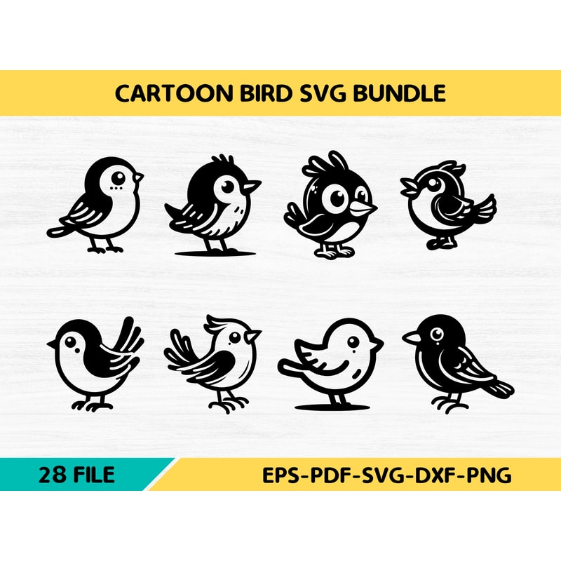 Cartoon Bird SVG Bundle 0