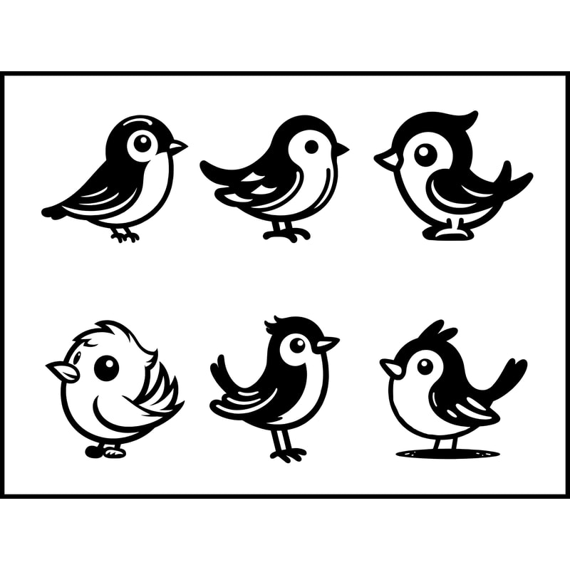 Cartoon Bird SVG Bundle 1