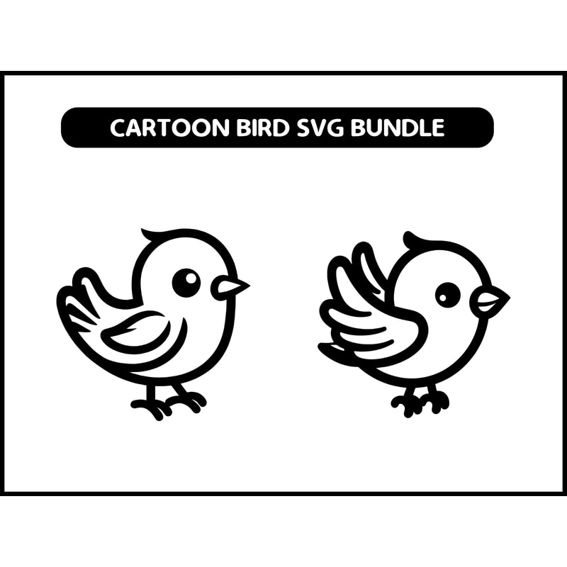 Cartoon Bird SVG Bundle 2
