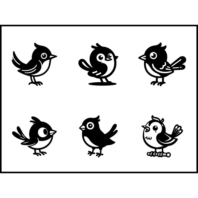 Cartoon Bird SVG 1