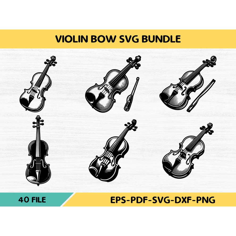 Violin Bow Svg Bundle 0