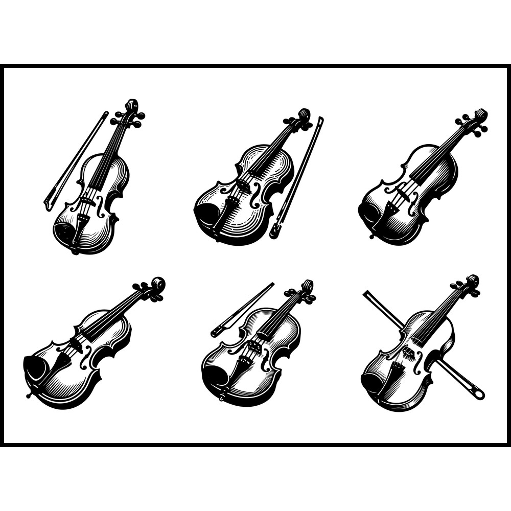 Violin Bow Svg Bundle 1