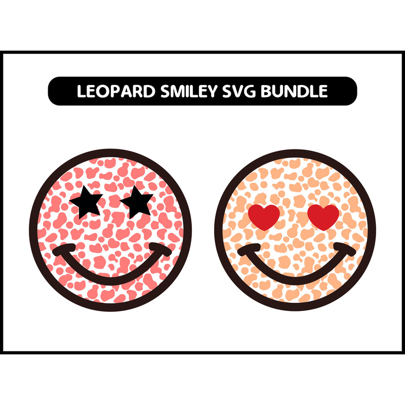 Leopard Smiley SVG Bundle 2